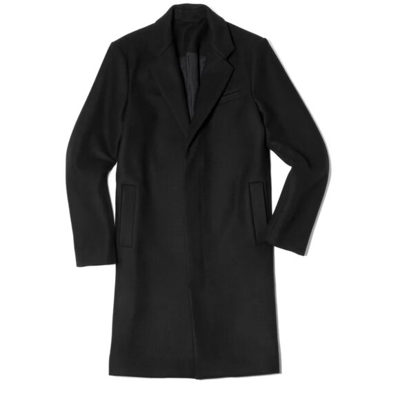 Everlane The Italian ReWool Trench Coat Black Size Small (Petite) - Picture 6 of 16